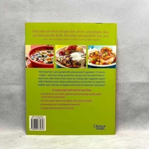 Recipes Book Cooking light Fresh Food Fast Cookbook - Picture 2 of 2